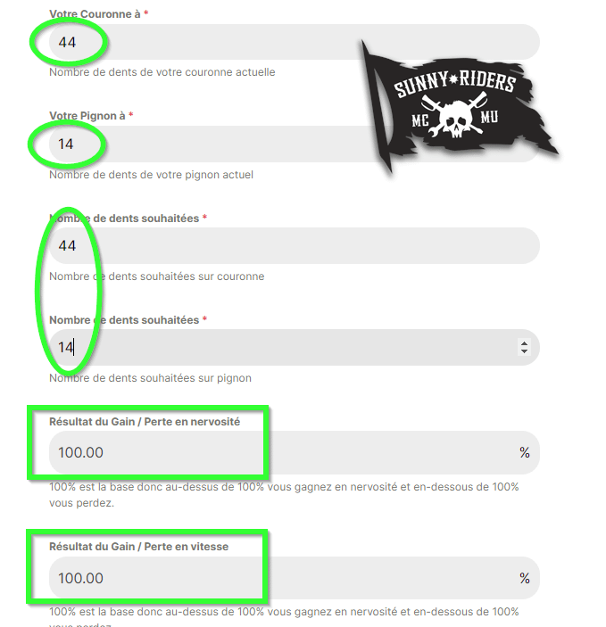 Exemple pour le configurateur